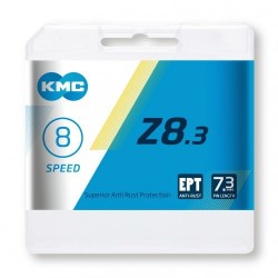 KMC Kette Z8 EPT 114 Glieder silber Karton 