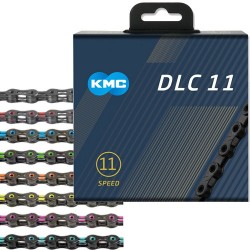 KMC Kette DLC11 118 Glieder schwarz/blau Box 