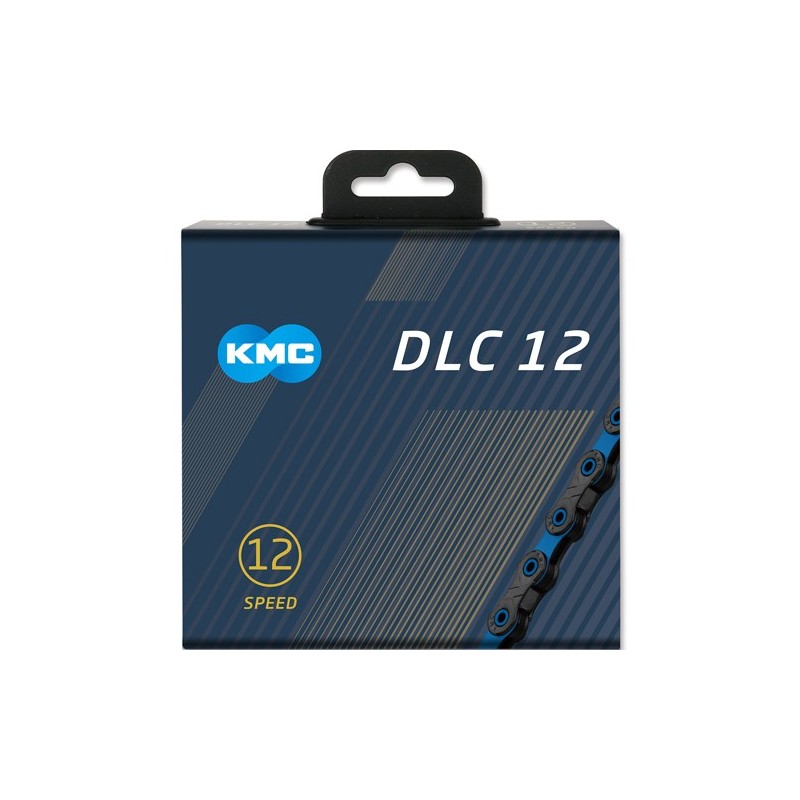 KMC Kette DLC12 126 Glieder schwarz/blau Box 