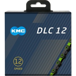 KMC Kette DLC12 126 Glieder schwarz/grün Box 
