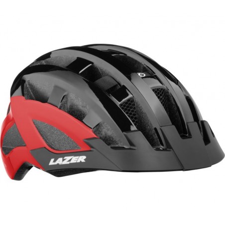 Helm Compact DLX Black Red Unisize 54-61 cm