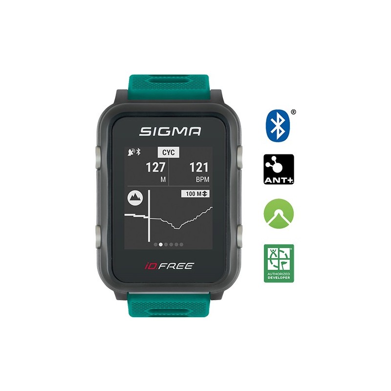 Sigma Puls-Uhr iD.Free Multisport grün