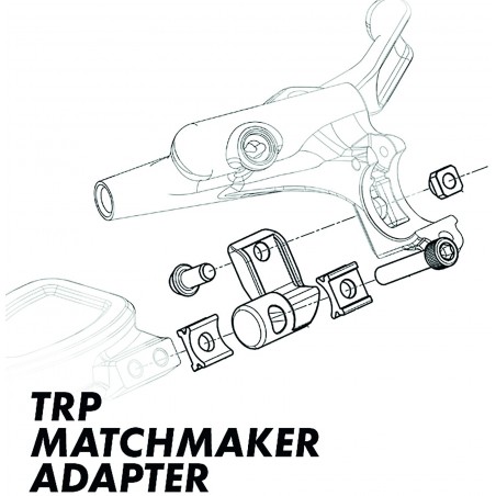 TRP Adapter Brems- zu Schalthebel HD 3.3 I-Spec B zu SRAM Matchmaker rechts