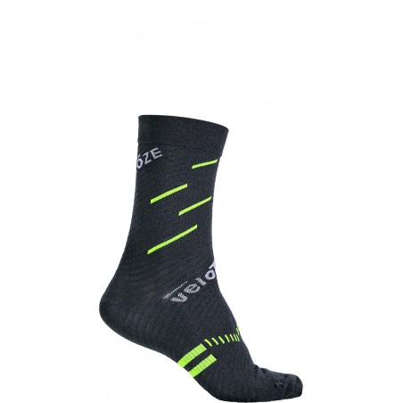 VeloToze Socken Merinowolle schwarz gelb L/XL schwarz/gelb