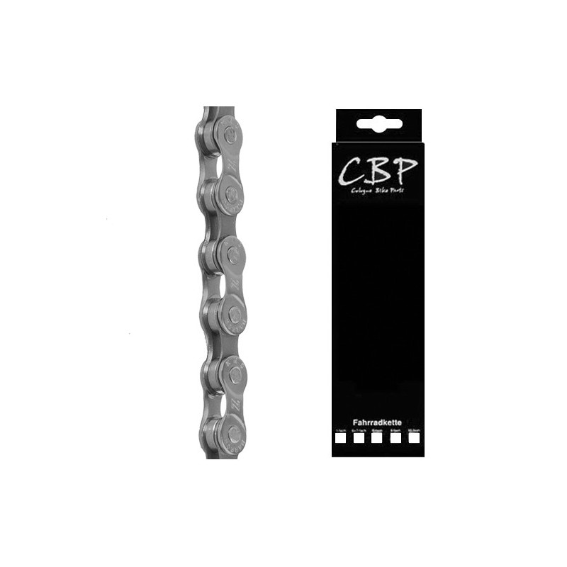 Messingschlager Kette CBP Z8 6/7/8fach 116 Glieder grau