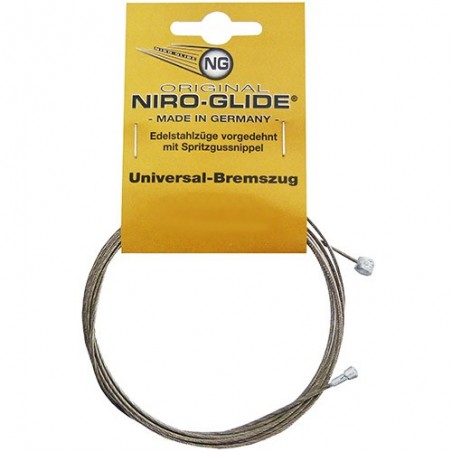 Niro-Glide Brems-Innenzug mit Doppelnippeln 1800 mm