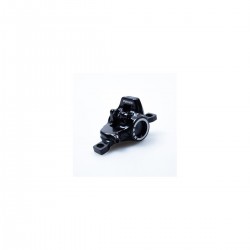 Magura Bremszange MT4 ABS, schwarz, Laserung silber, drehbarer Leitungsanschluss, mit Bremsbelägen (VE   1 Stück)