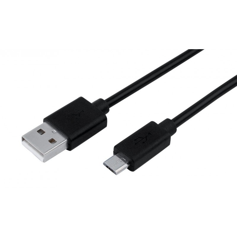 Micro-USB Daten- u. Ladekabel HyCell schwarz, 100cm