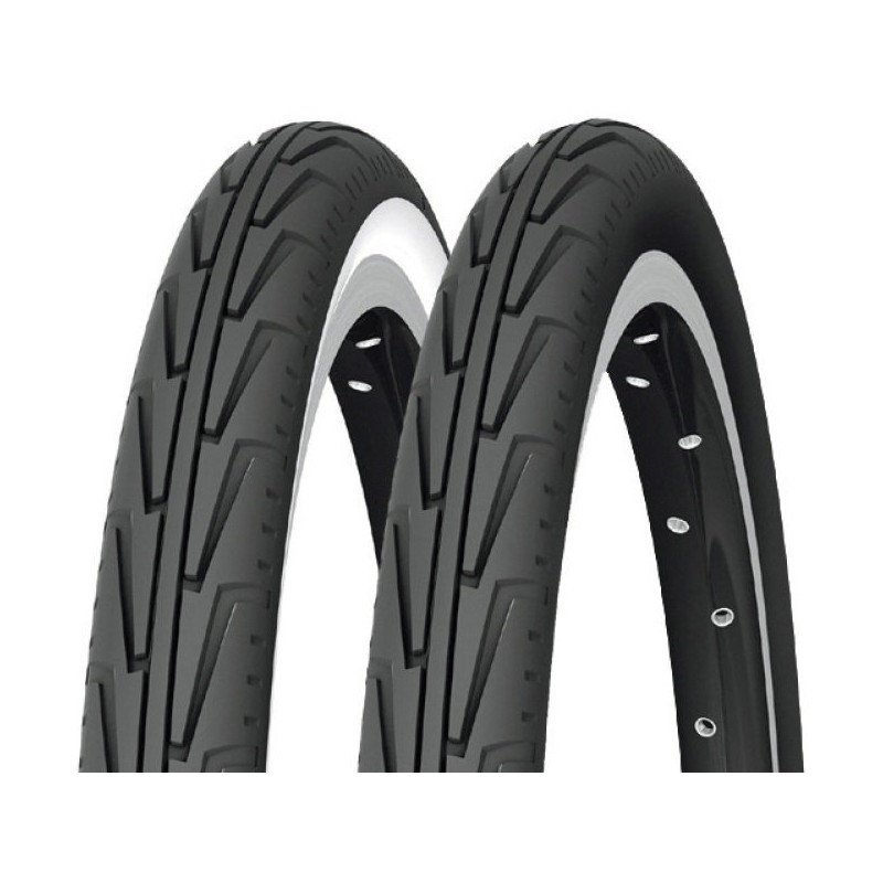 Michelin Fahrradreifen City´J 12 Zoll 47-203 Draht gumwall weiß