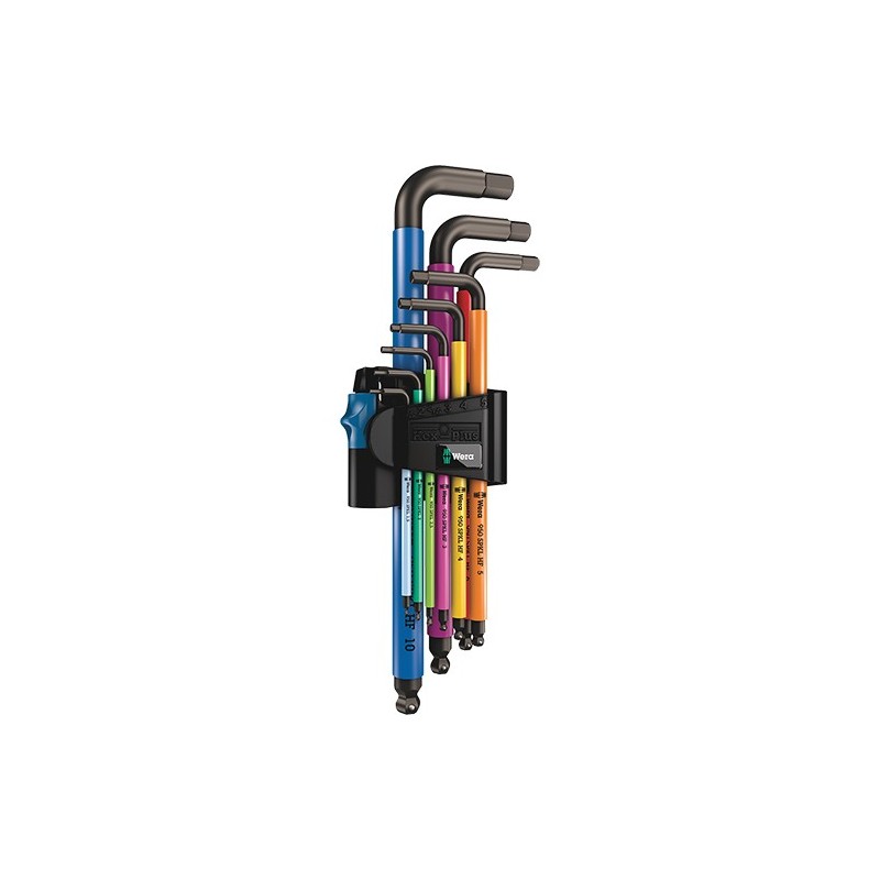 Wera 950/9 Hex-Plus Multicolour 1 Winkelschlüsselsatz metrisch 9-teilig