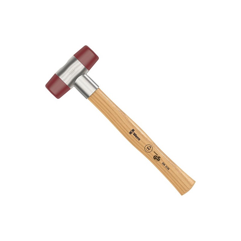 Wera 102 Schonhammer mit Köpfen aus Uretan 5 x 41 mm