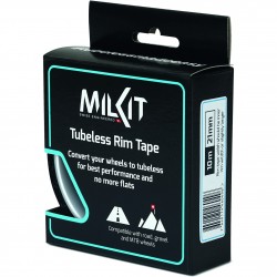 MilKit Tubeless-Felgenband 10 m / 21 mm schwarz weiß