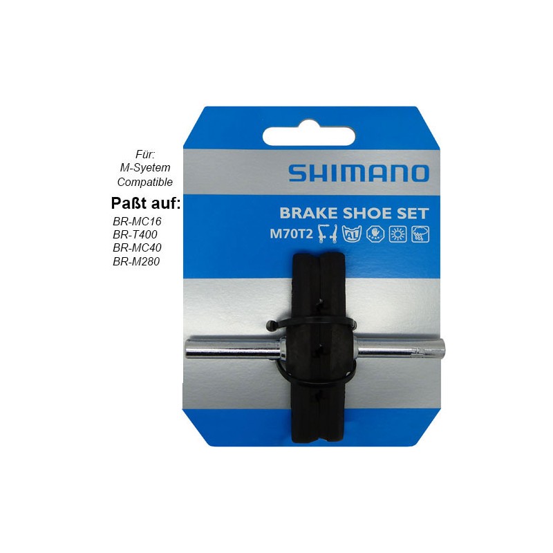 Shimano Teile Bremsschuhe Cantilever symetrisch Shimano M70/T2