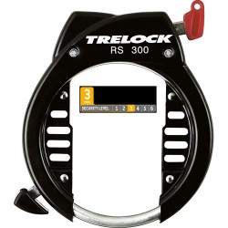 Trelock RS 300 Ballon Rahmenschloss Schlüssel abziehbar schwarz