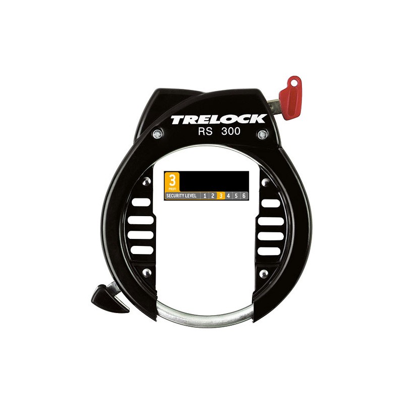 Trelock RS 300 Ballon Rahmenschloss Schlüssel abziehbar schwarz