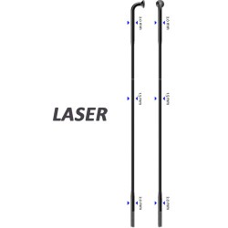 Sapim Speiche Laser 90° schwarz 264mm Ø 2,0 x 1,50 x 2,0, 50 Stück