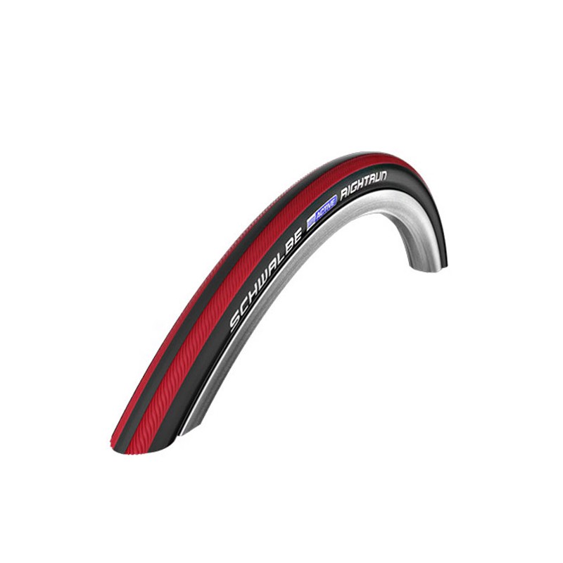Schwalbe Reifen Rightrun Rollstuhl 25-540 24 Zoll Draht Red Stripes
