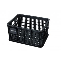 Basil Fahrradkasten Crate S 29x39,5x21cm, schwarz, Kunststoff, 25ltr