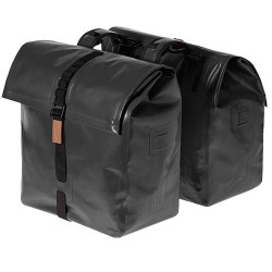 BASIL Urban Dry Double Bag solid black