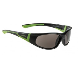 Alpina Sonnenbrille „Flexxy Junior“, schwarz/grün, Glas Keramik schwarz