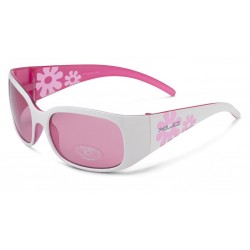 XLC Kinder-Sonnenbrille „Maui“, weiß/pink, Glas pink