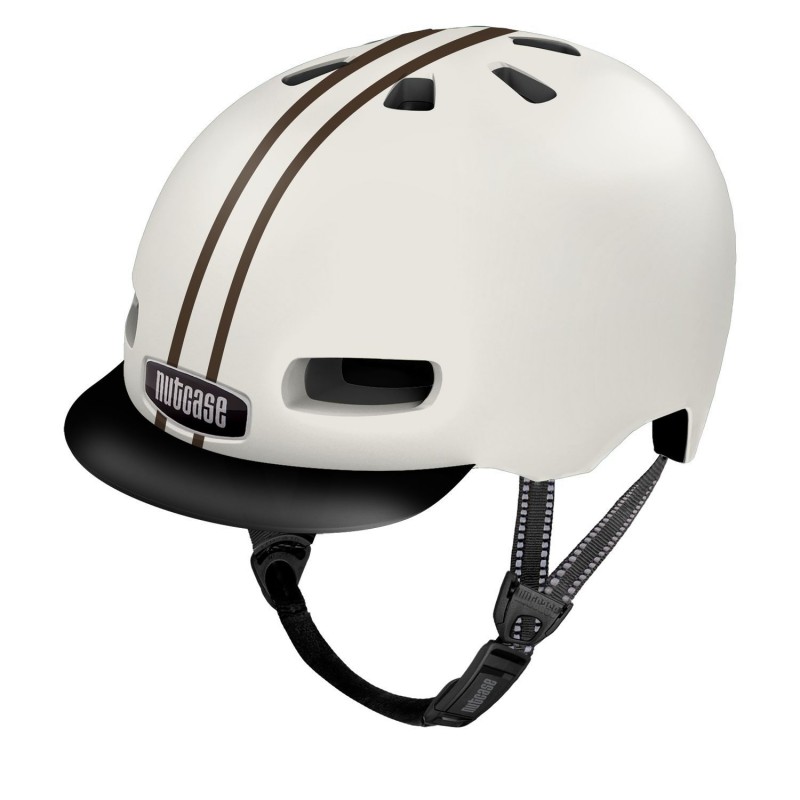 Nutcase Street MIPS Helm Gloss Leather Bound Stripe Größe L (60-64cm)