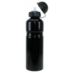 Trinkflasche Alu 750ml, schwarz mit Deckel