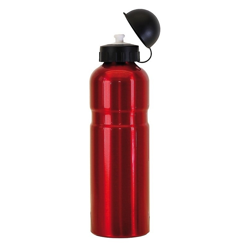 Trinkflasche Alu 750ml, rot mit Deckel