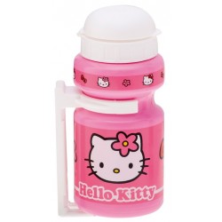 Trinkflasche Hello Kitty 300ml mit Halter pink Kappe weiß 