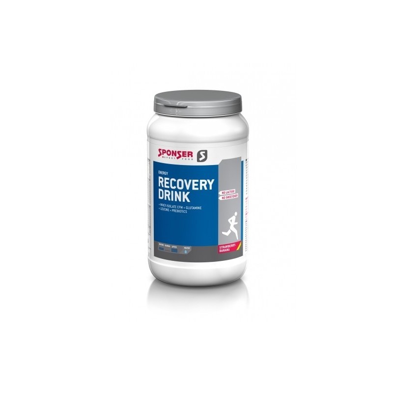 Sponser Recovery Drink Kohlenhydrat-Proteinpulver 1200g Dose Aroma: Erdbeer/Banane