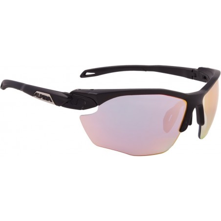 Sonnenbrille Alpina Twist Five HR QVM+ Rahmen schwarz.Glas Vario regenb versp.