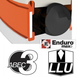 Enduro Bearings 6801 LLU ABEC 3 MAX Black Oxide Lager brüniert 12x21x5