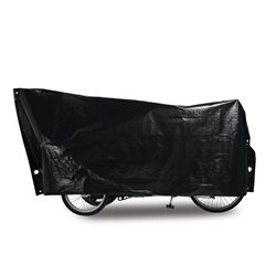 Fahrradschutzhülle Cargo Bike VK 120 x 295cm, schwarz, inkl. 2 große Ösen