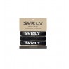 Surly Whip Lash Klett-Zurrbänder 2x55cm/1x69.5cm 3 Stück schwarz