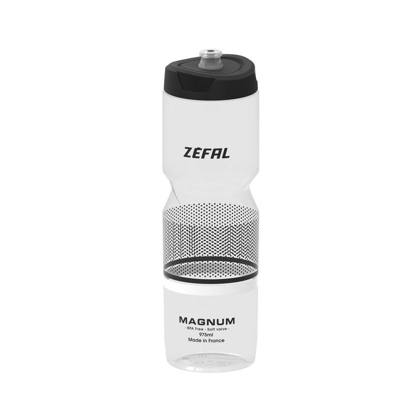 Zefal Trinkflasche Magnum 975 ml, transparent/black