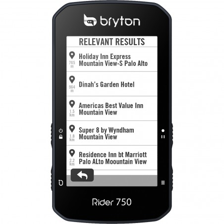 Bryton GPS-Fahrradcomputer Rider 750 schwarz