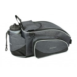 Haberland Gepäckträgertasche Flexibag XL grau schwarz 39x17x23cm 12ltr UniKlip
