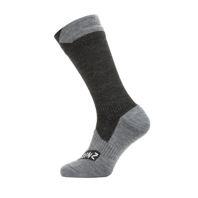 SealSkin Socken z All Weather Mid Length Gr.M (39-42) schwarz/grau