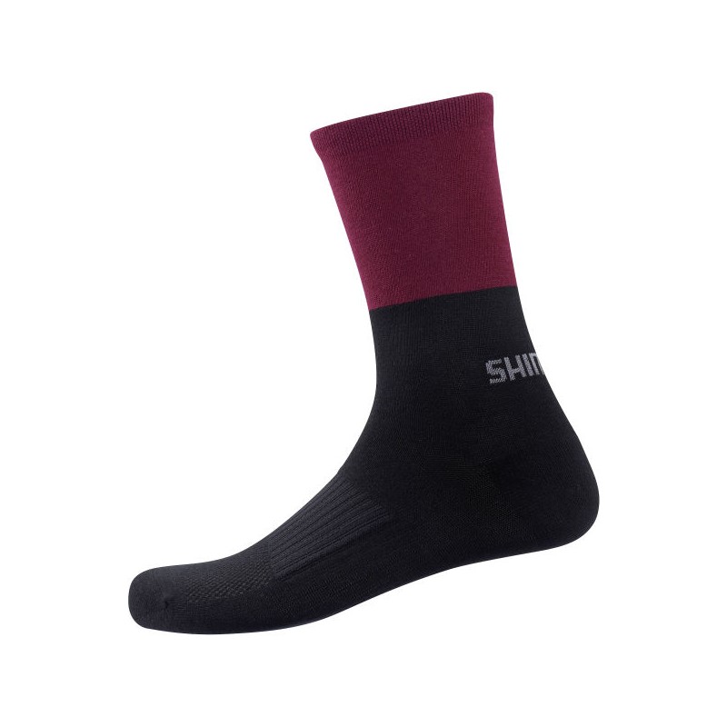 Shimano Original Wool Tall Socks Socken black maroon Größe M-L (41-44)